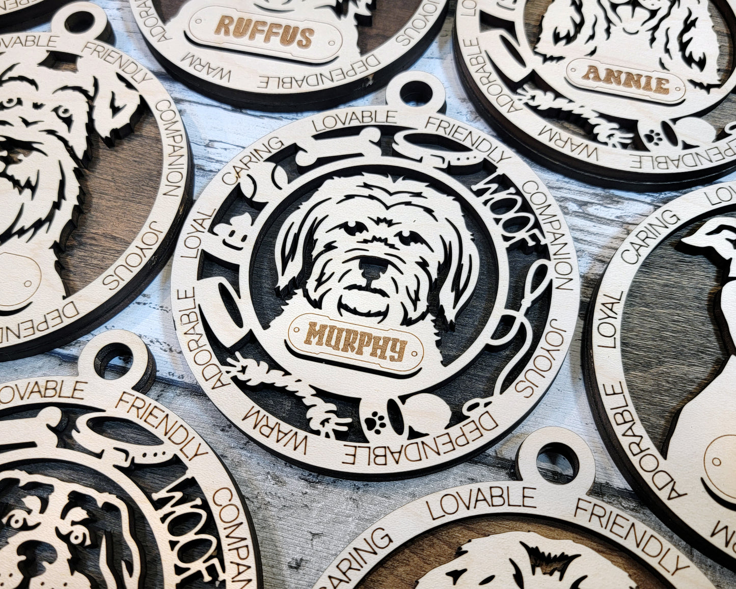 Adorable Dog Ornaments (A Breeds)