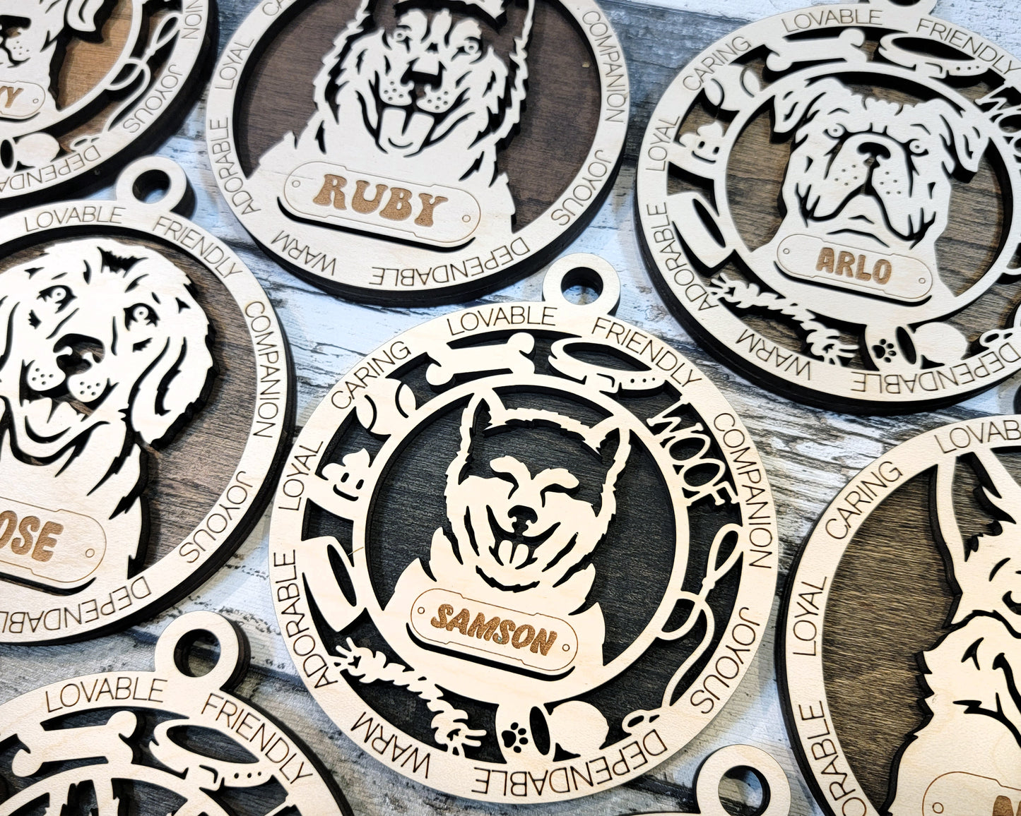Adorable Dog Ornaments (A Breeds)