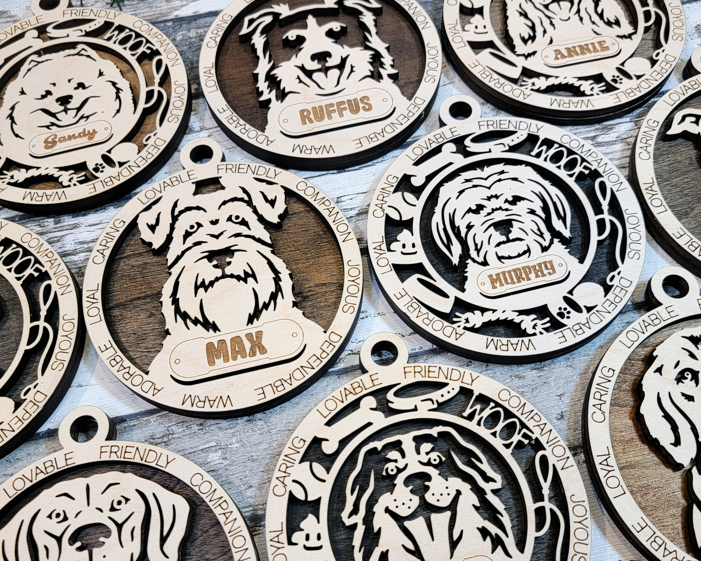 Adorable Dog Ornaments (A Breeds)