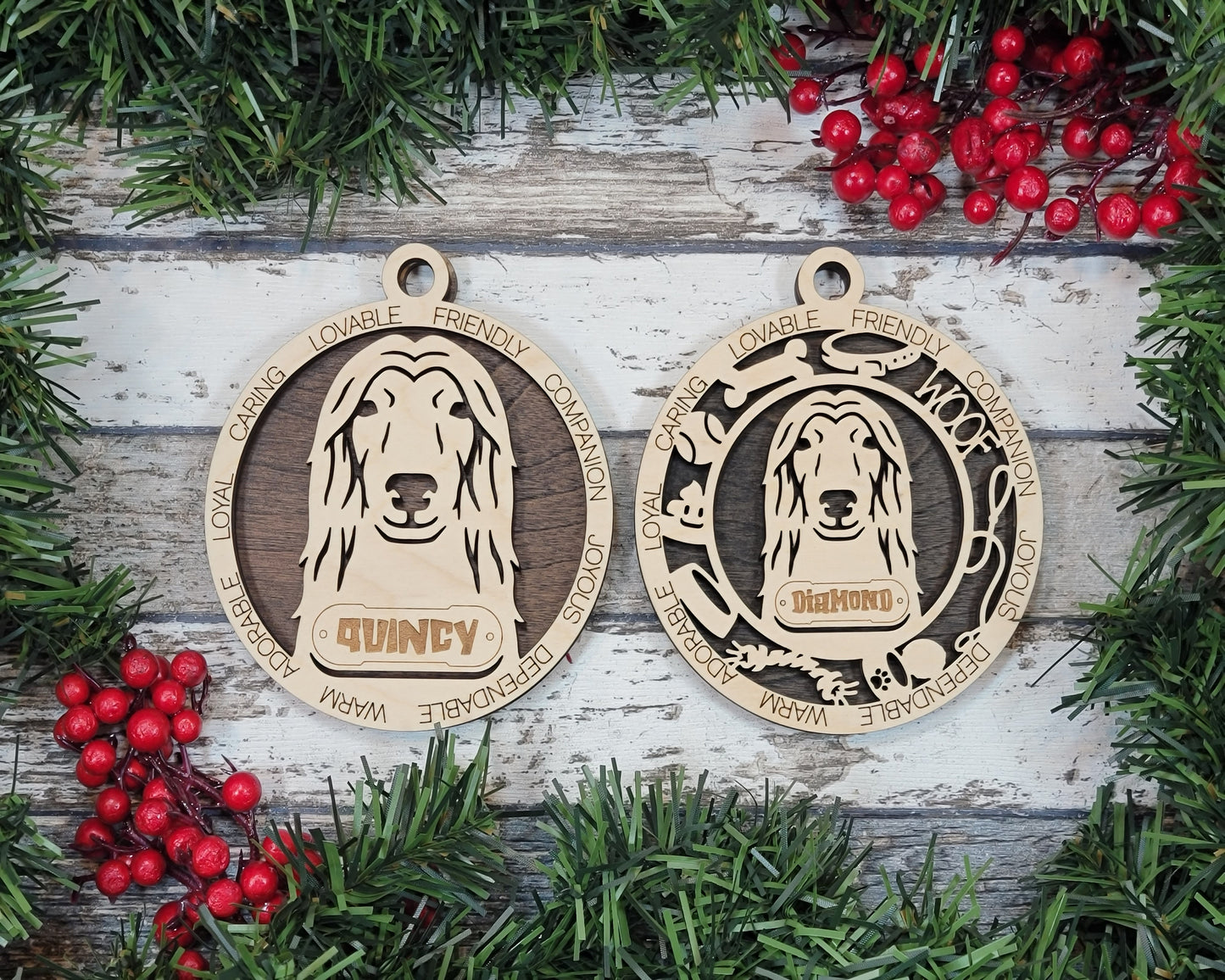 Adorable Dog Ornaments (A Breeds)