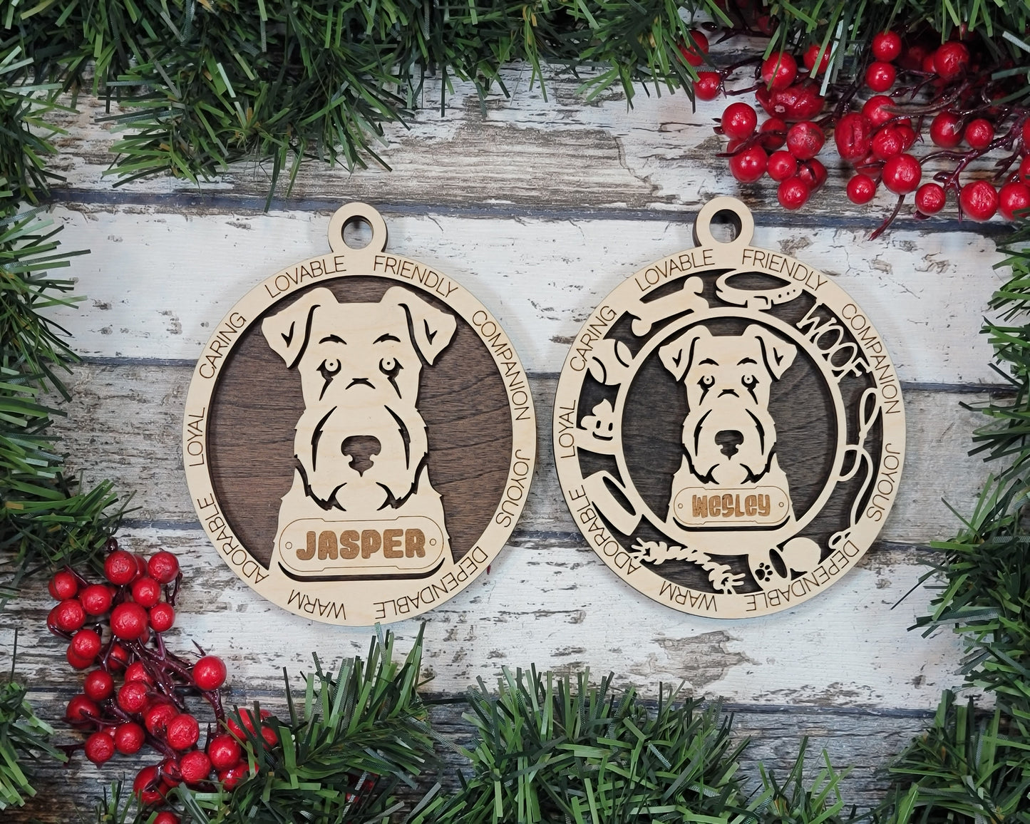 Adorable Dog Ornaments (A Breeds)