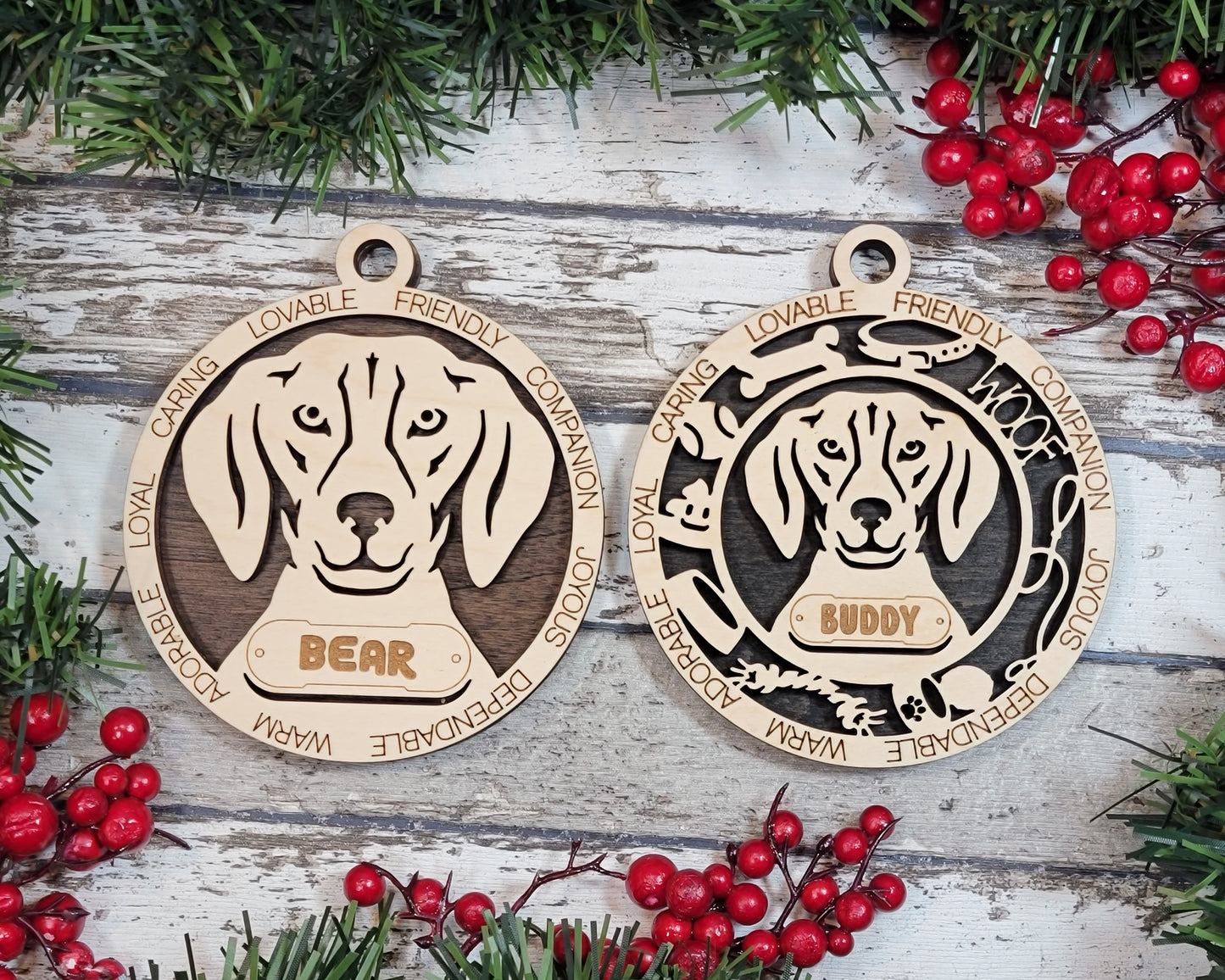 Adorable Dog Ornaments (A Breeds)