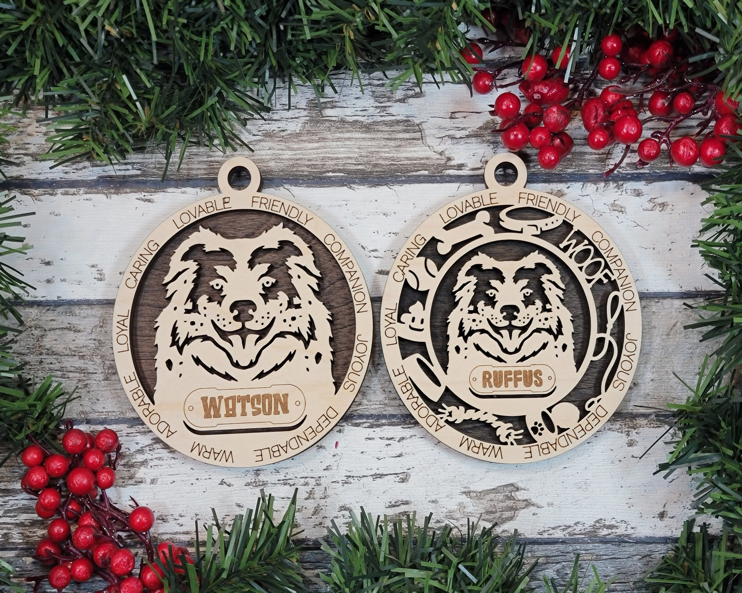 Adorable Dog Ornaments (A Breeds)