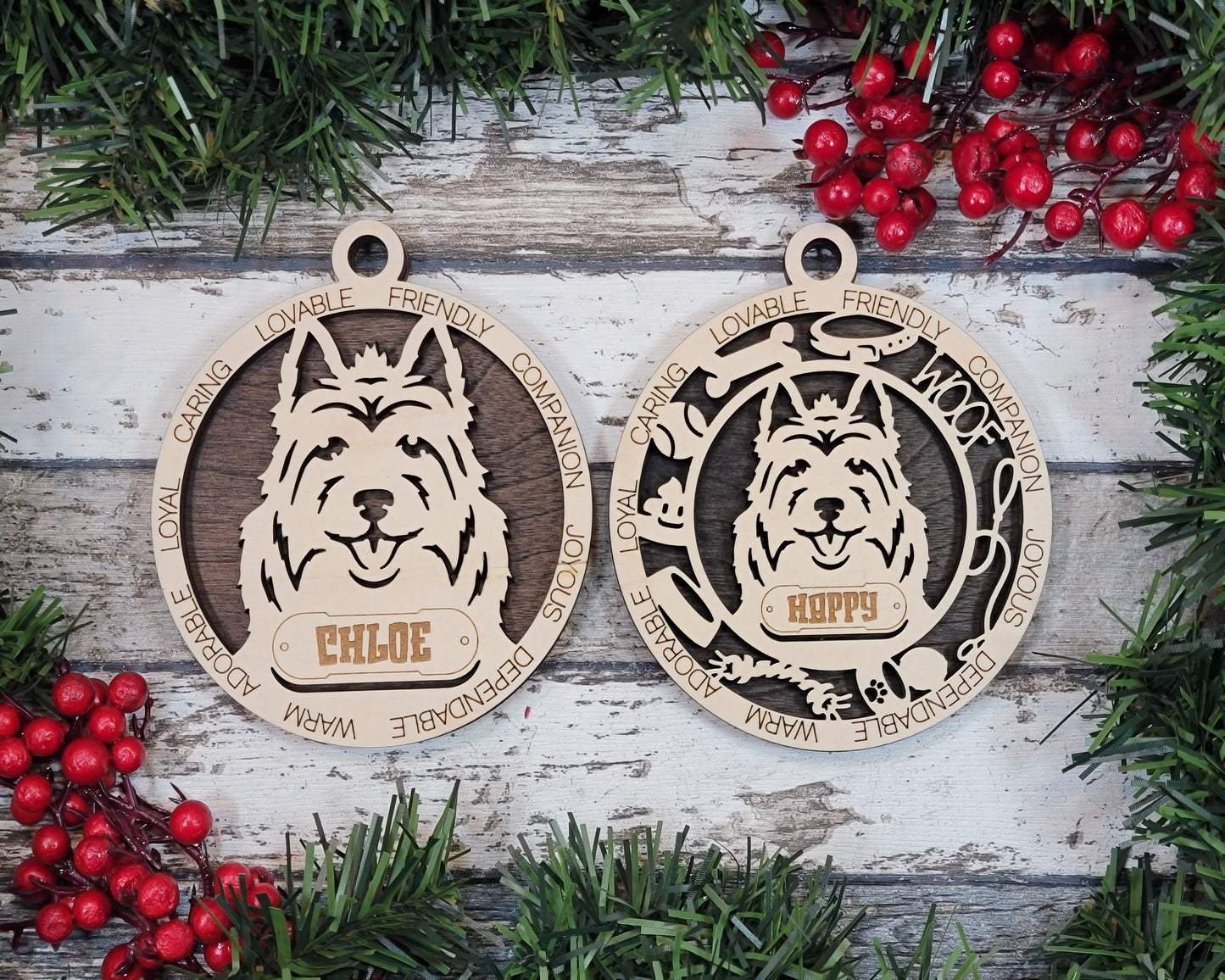 Adorable Dog Ornaments (A Breeds)