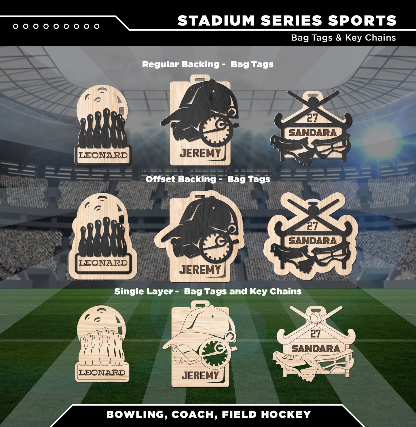 Stadium Series Bag Tags & Key Chains