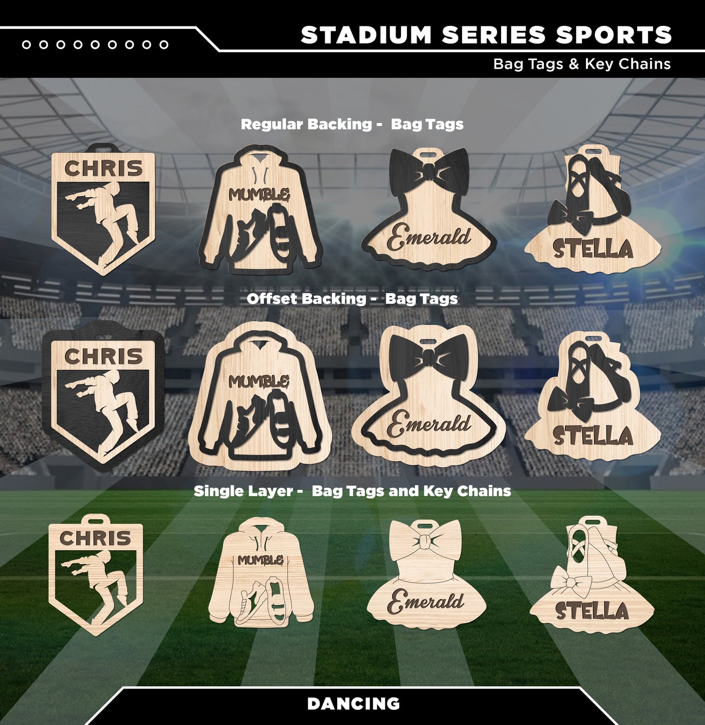 Stadium Series Bag Tags & Key Chains