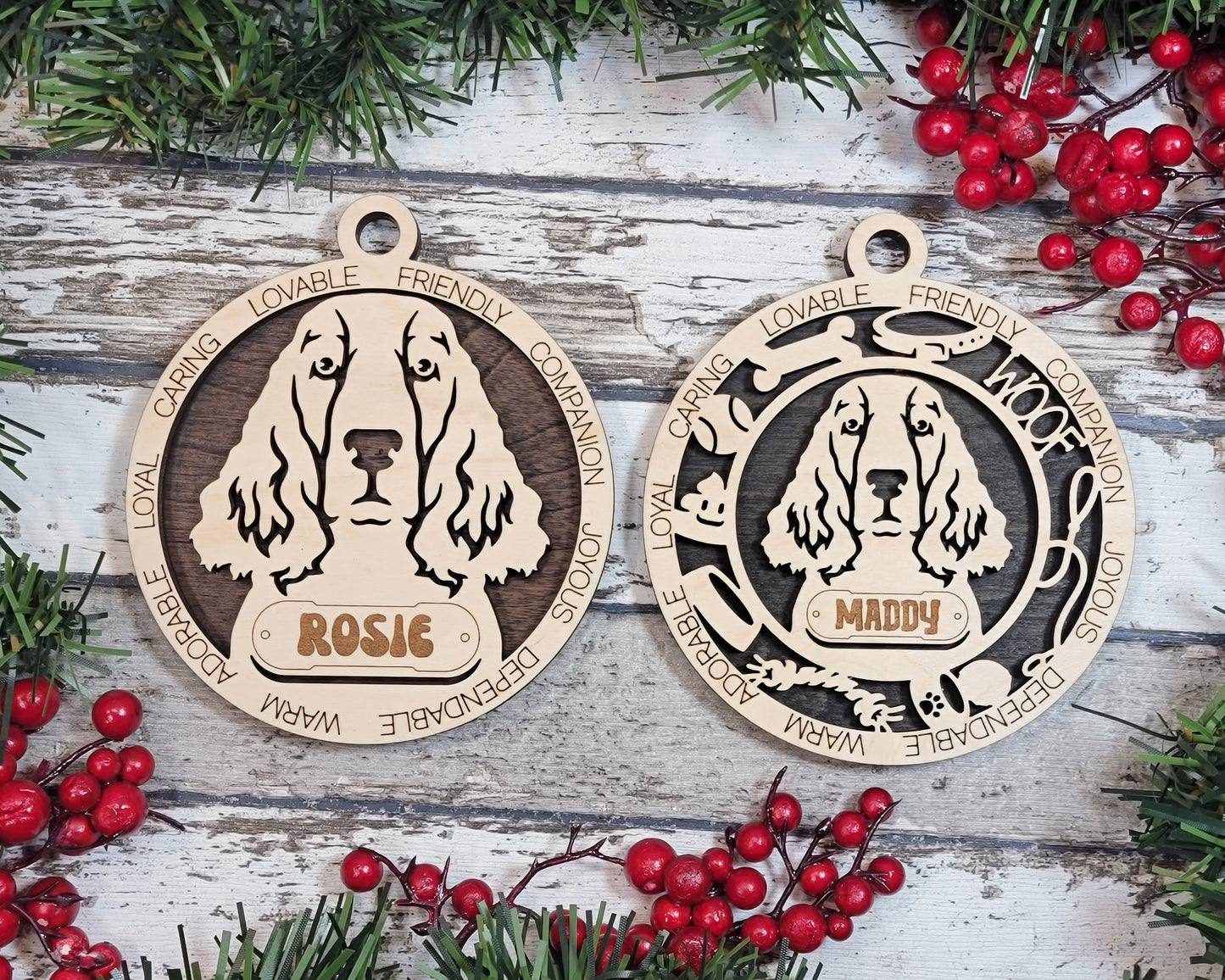 Adorable Dog Ornaments (E Breeds)