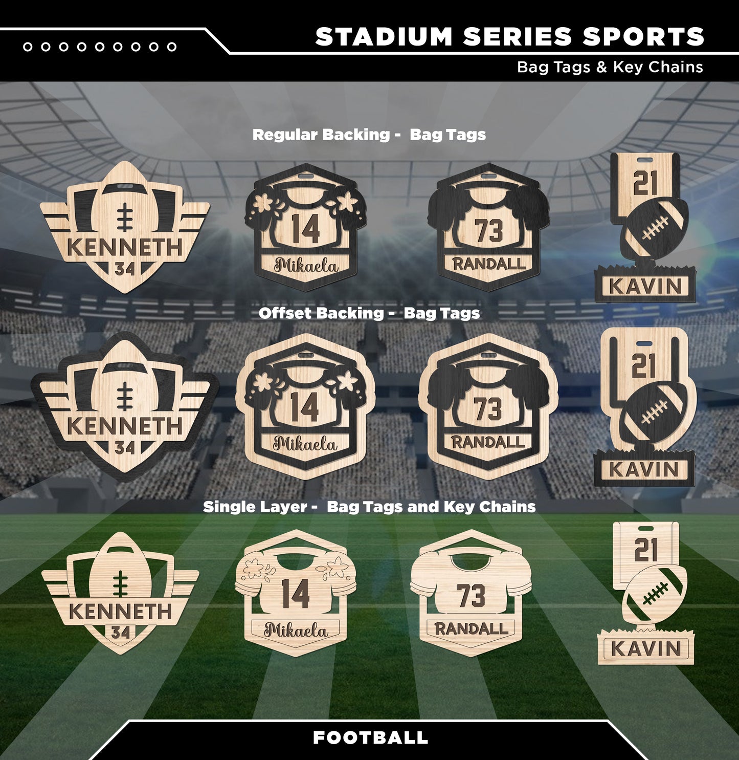 Stadium Series Bag Tags & Key Chains