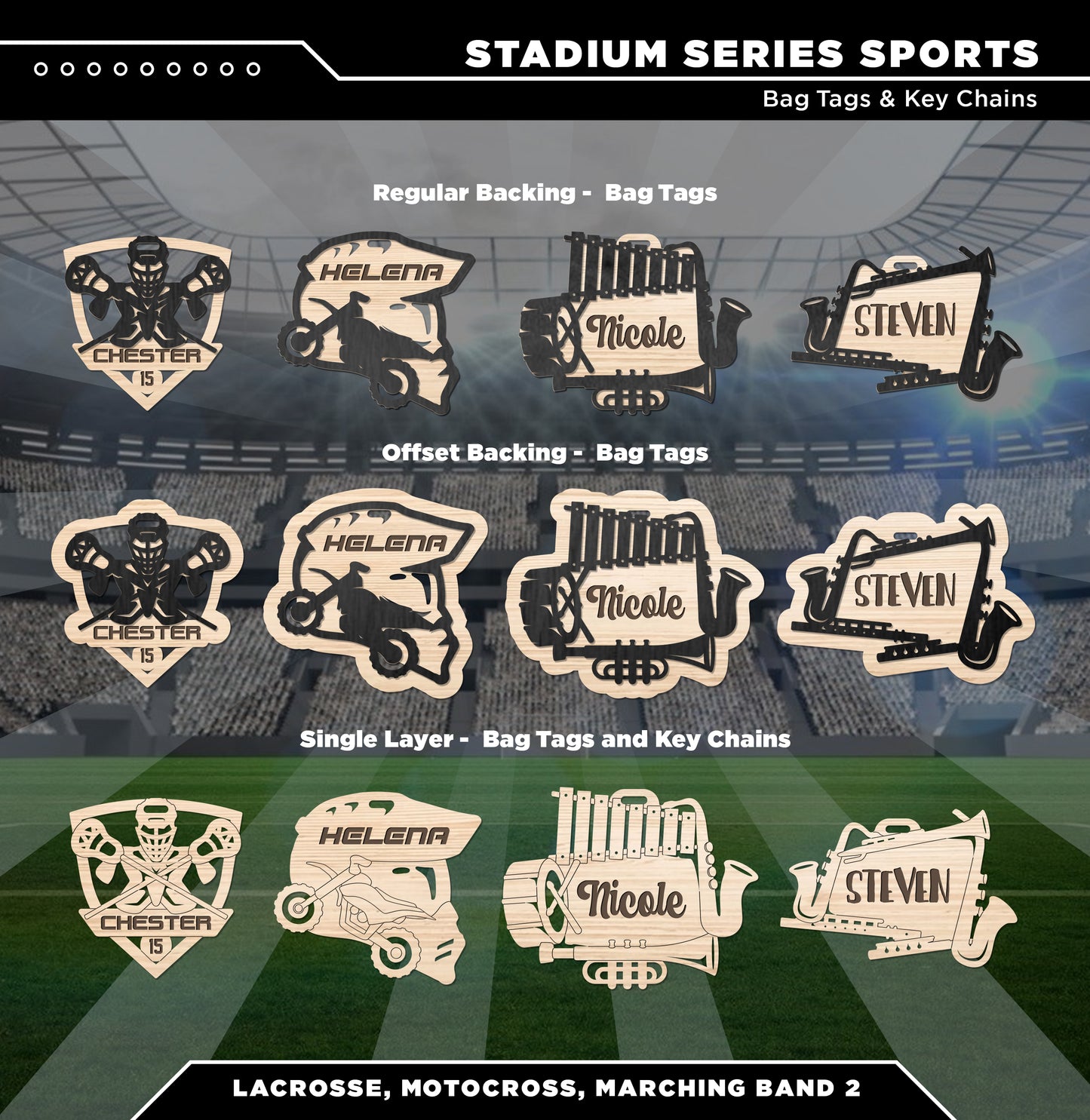 Stadium Series Bag Tags & Key Chains
