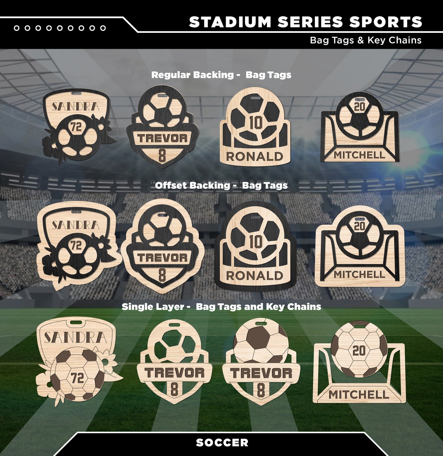 Stadium Series Bag Tags & Key Chains