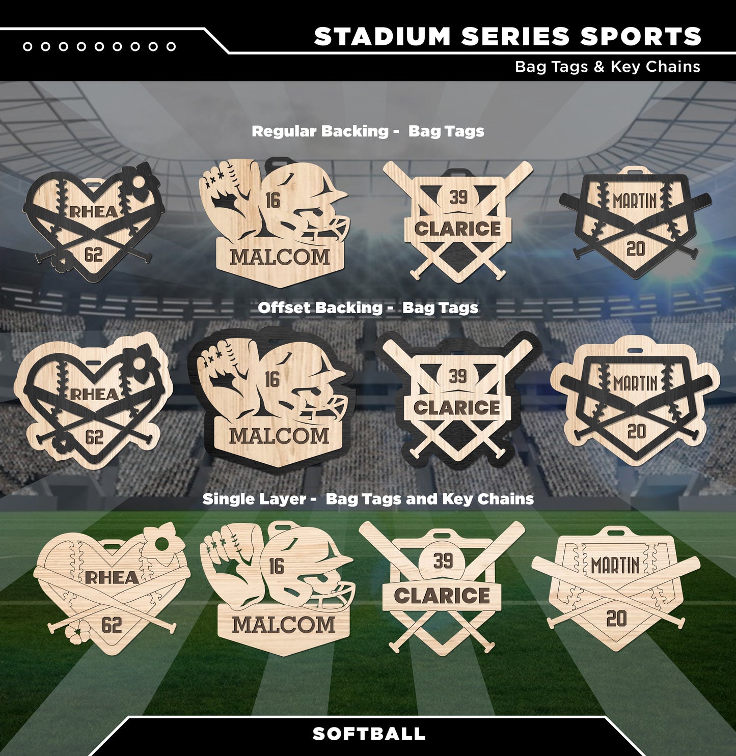 Stadium Series Bag Tags & Key Chains